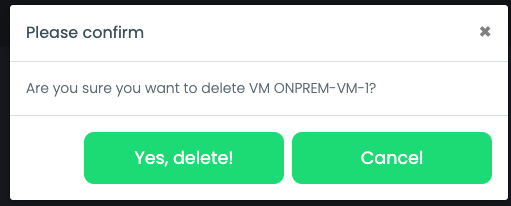 SIM2 delete VM