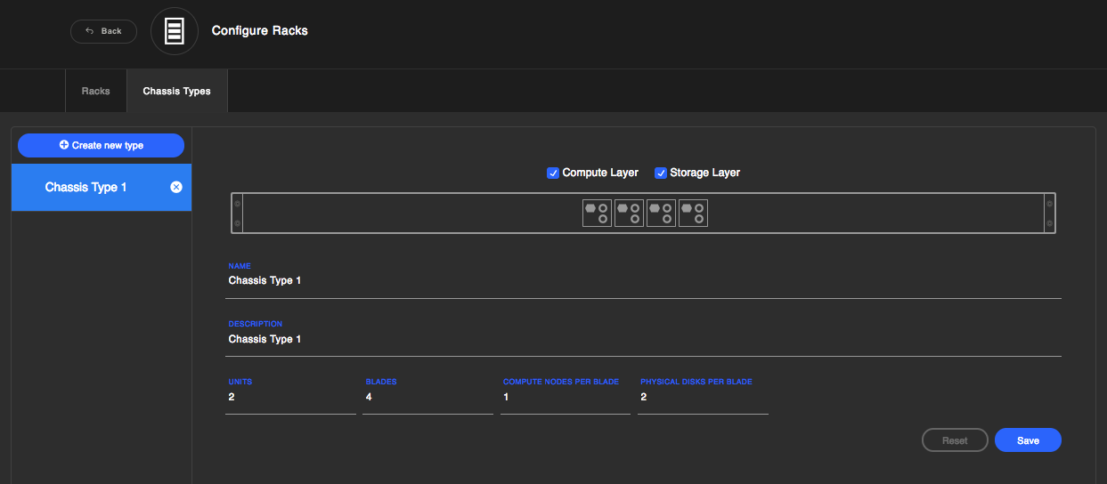 Configure Chassis type