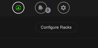 Configure Racks button