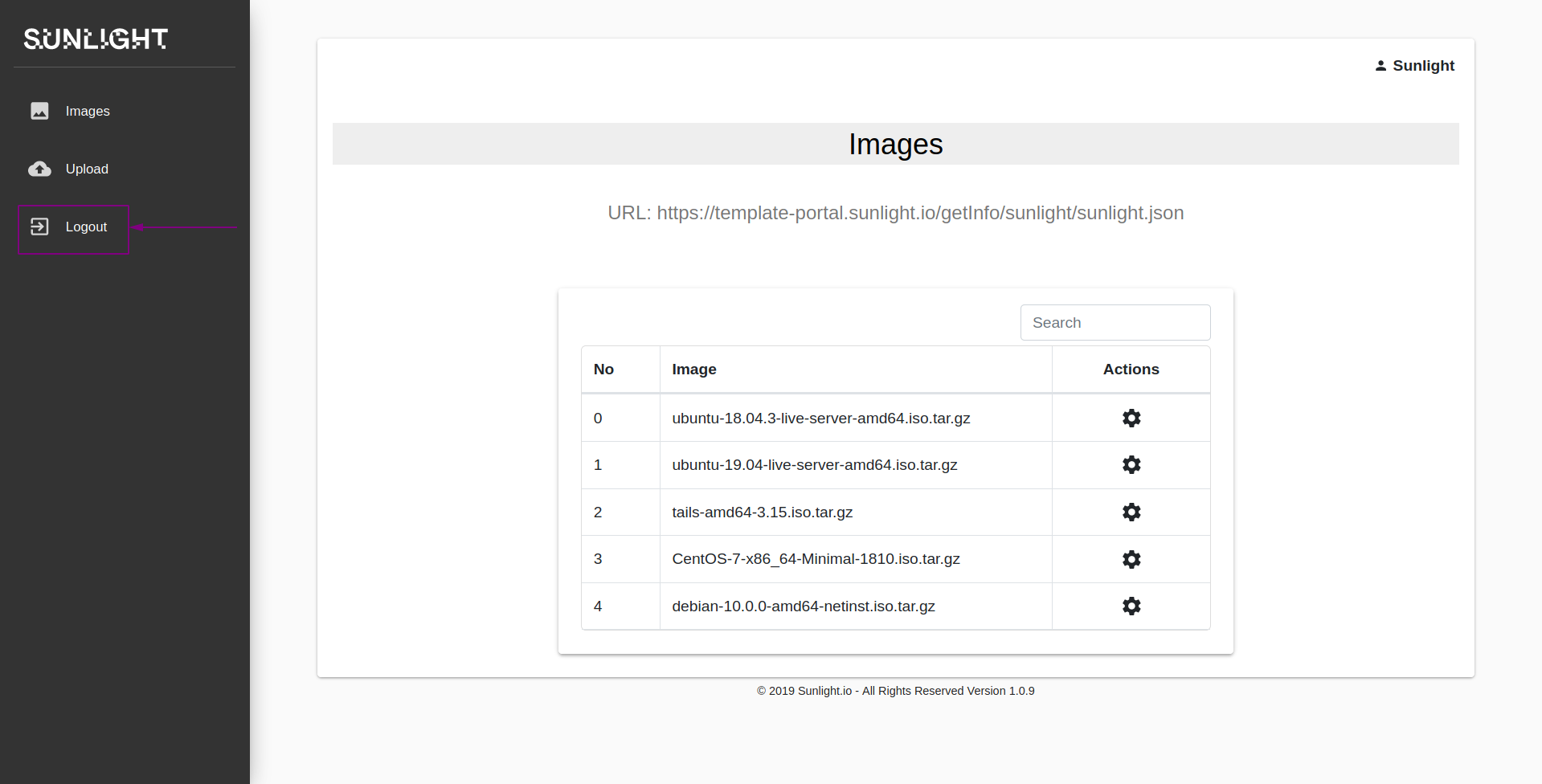 Upload Template Form