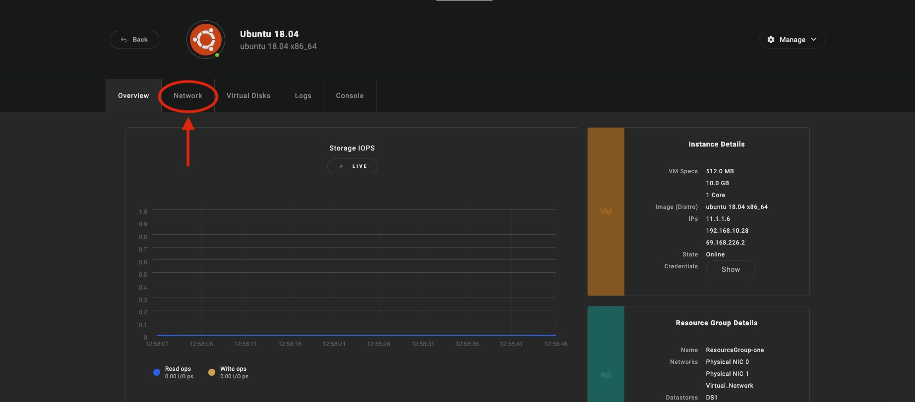 Vm network updated